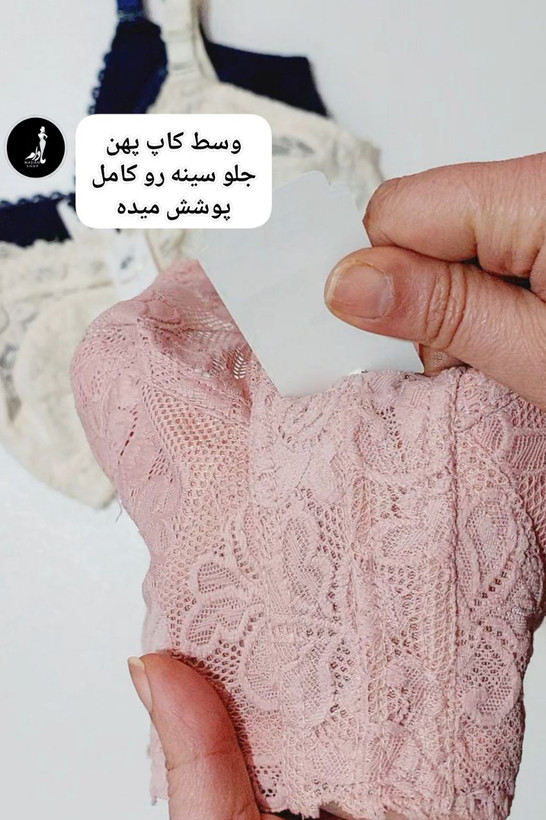 سوتین زنانه دانتل دالبری مدل بدون فنر لعیا